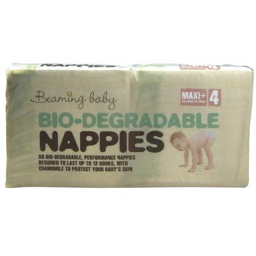 Beaming Baby Nappies Maxi 34 pack - Organic Delivery Company
