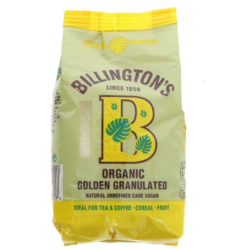 Billington's Golden Granulated Sugar 500g - Organic Delivery Company