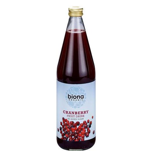 Biona Cranberry Fruit Drink 750ml - Organic Delivery Company