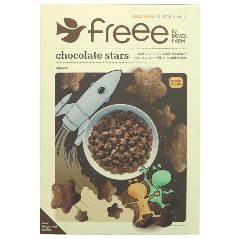 Doves Farm Chocolate Stars Cereal 300g - Organic Delivery Company