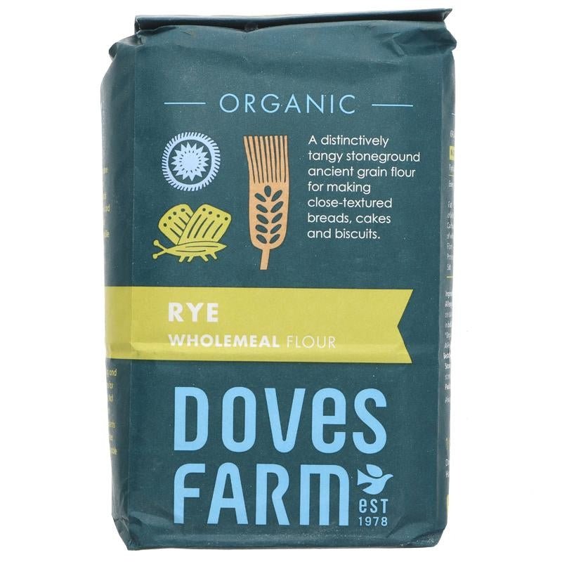 Doves Farm Rye Flour wholegrain 1kg - Organic Delivery Company