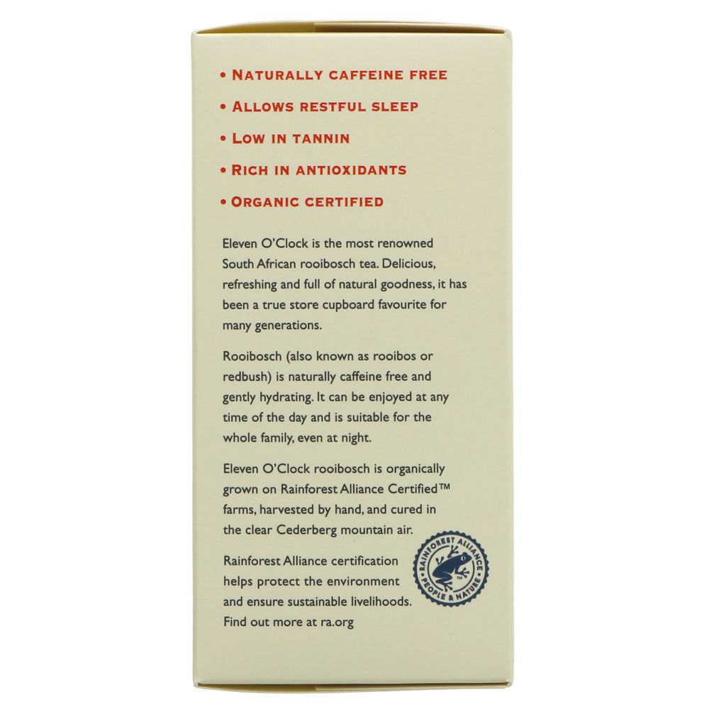 Eleven O'Clock Rooibos Tea 40 bags Organic Delivery Company