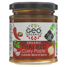 Load image into Gallery viewer, Geo Organics Thai Red Curry Paste 180g - Organic Delivery Company
