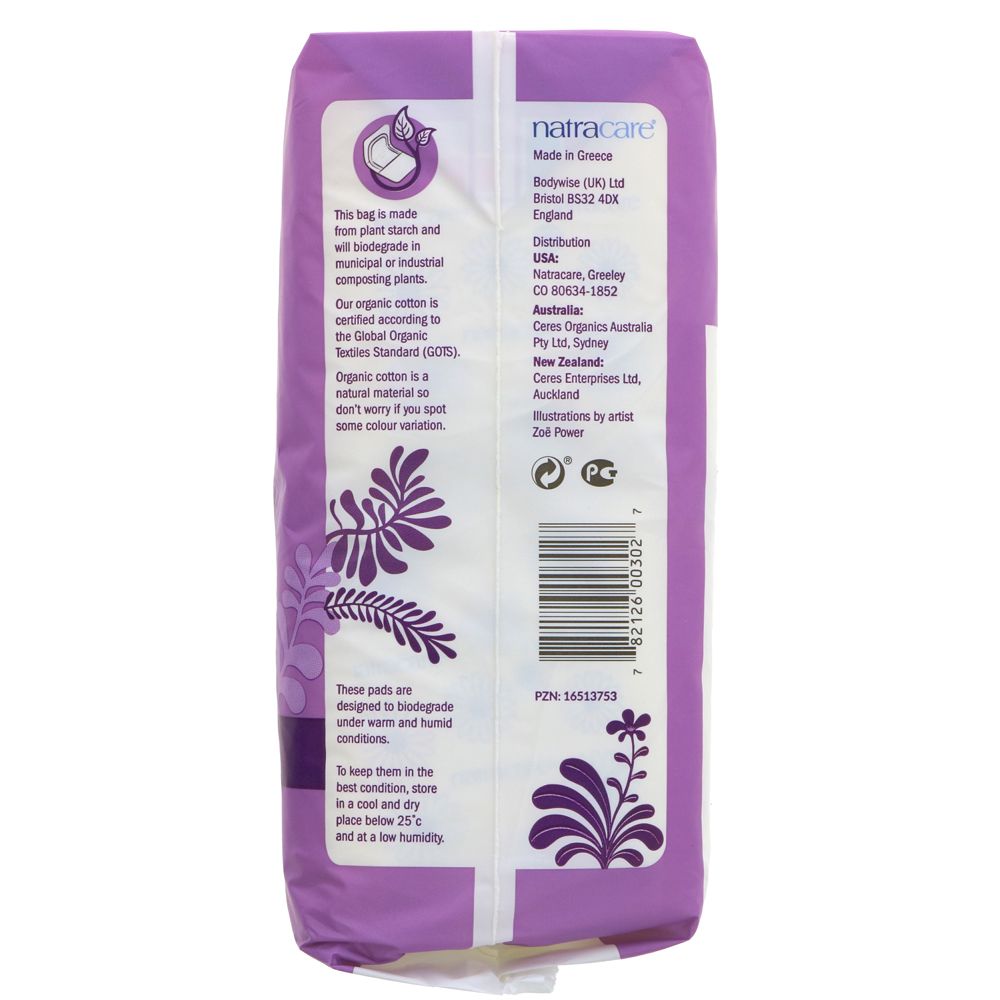 Natracare Maxi Pads Regular 14 pack – Organic Delivery Company