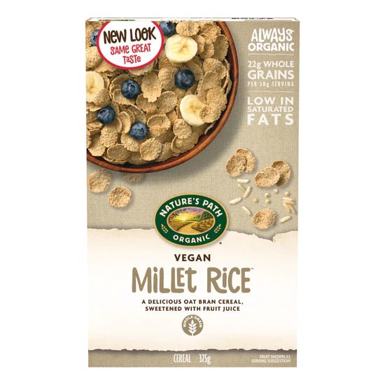 Nature's Path Millet Rice Flakes 375g - Organic Delivery Company