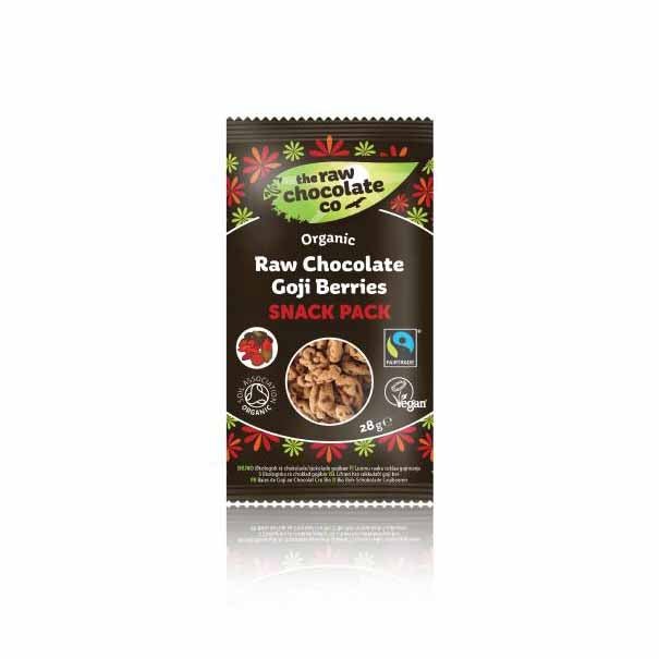 Raw Chocolate covered Goji Berries 28g - Organic Delivery Company