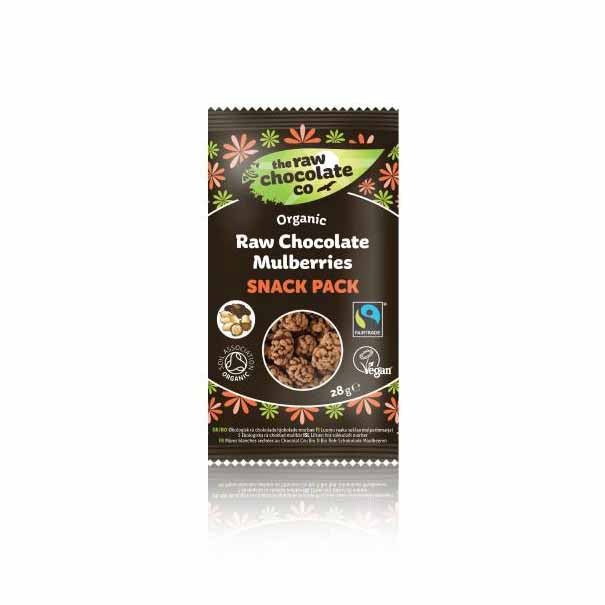 Raw Chocolate covered Mulberries 28g - Organic Delivery Company