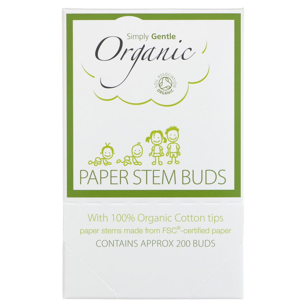 Simply Gentle Cotton Buds 200 pack - Organic Delivery Company