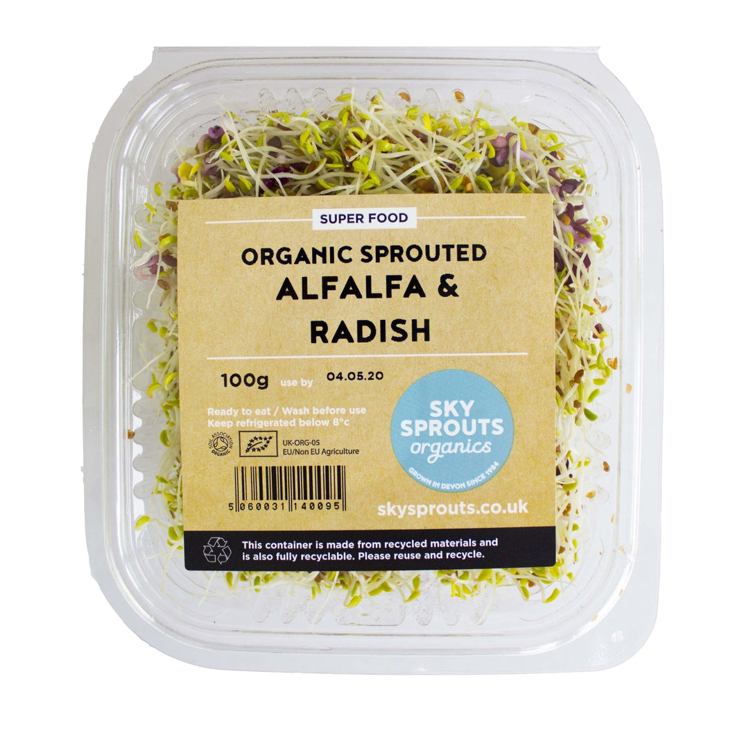 Sky Sprouts Alfalfa & Radish 100g - Organic Delivery Company