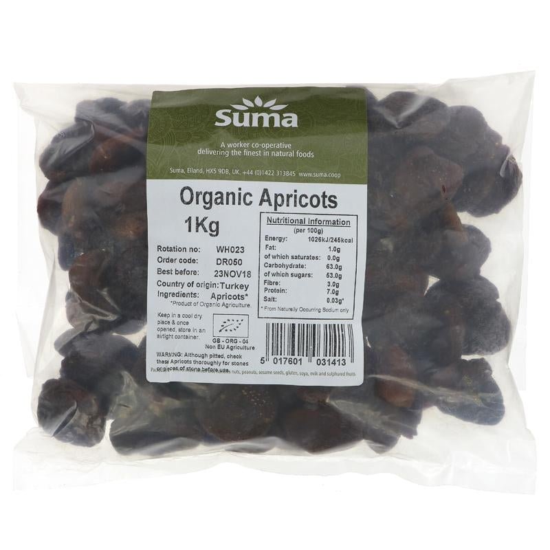 Suma Dried Apricots 1kg - Organic Delivery Company