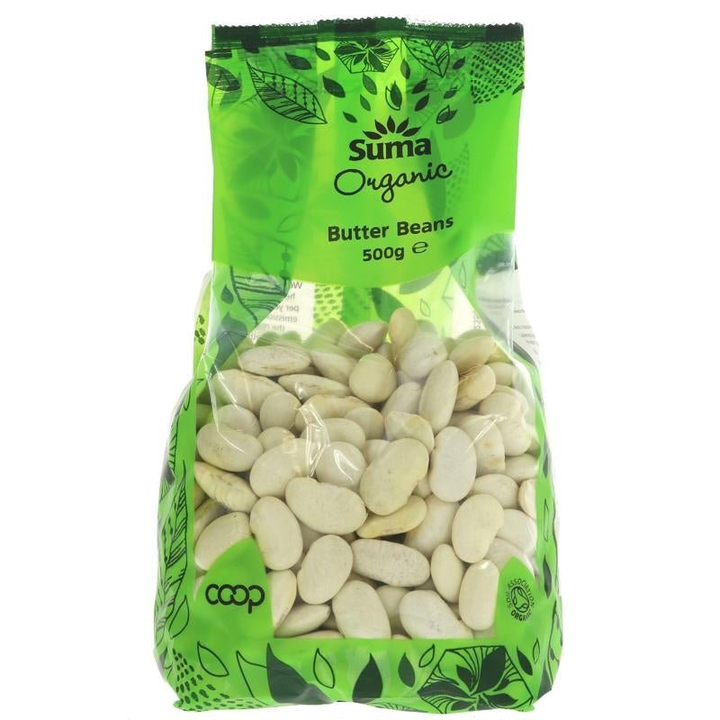 Suma Dried Butter Beans 500g - Organic Delivery Company