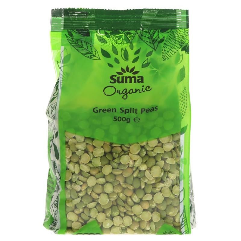 Suma Dried Split Green Peas 500g - Organic Delivery Company