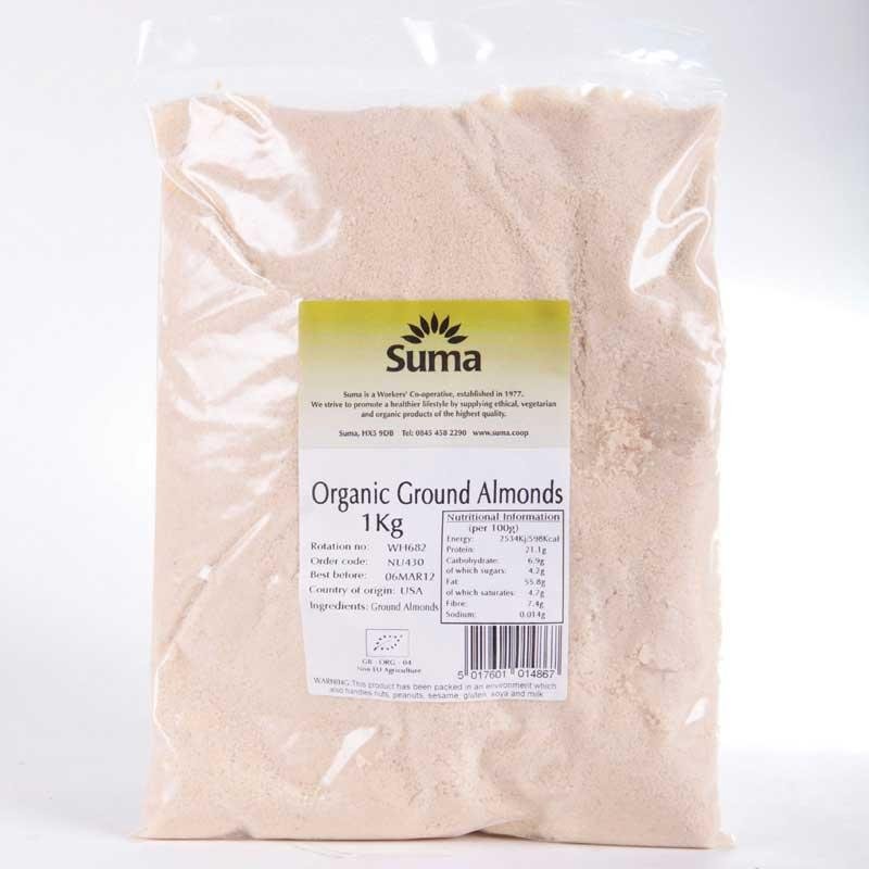 Suma Ground Almonds 1kg - Organic Delivery Company