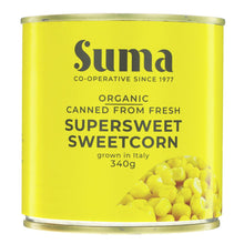 Load image into Gallery viewer, Suma Tinned Sweetcorn 340g - Organic Delivery Company

