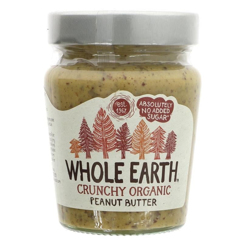 Whole Earth Peanut Butter Crunchy 227g Organic Delivery Company