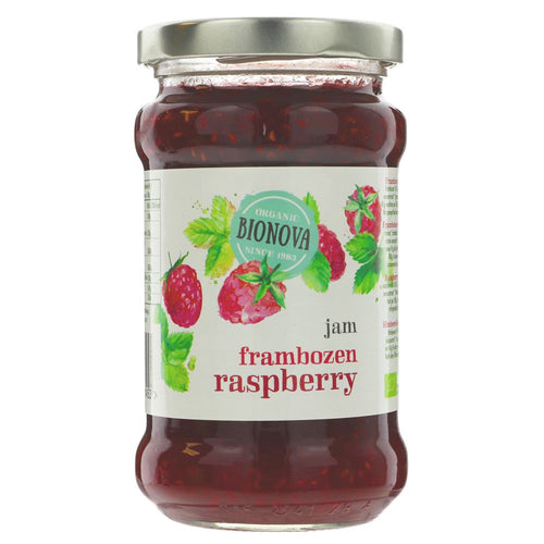 Bionova Raspberry Jam 340g - Organic Delivery Company