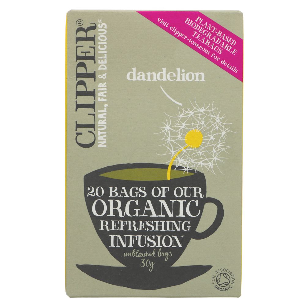 Clipper Dandelion Tea 20 bags – Organic Delivery Company