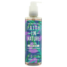 Load image into Gallery viewer, Faith in Nature Lavender &amp; Geranium Hand Wash 400ml - Organic Delivery Company
