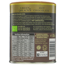 Load image into Gallery viewer, Green &amp; Black's Hot Chocolate 230g - Organic Delivery Company
