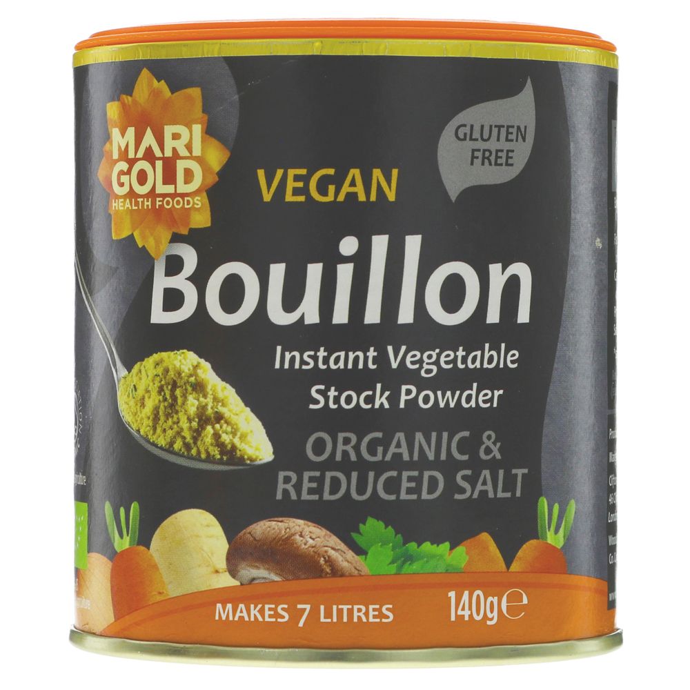 Marigold Organic Bouillon Reduced Salt 140g - Organic Delivery Company