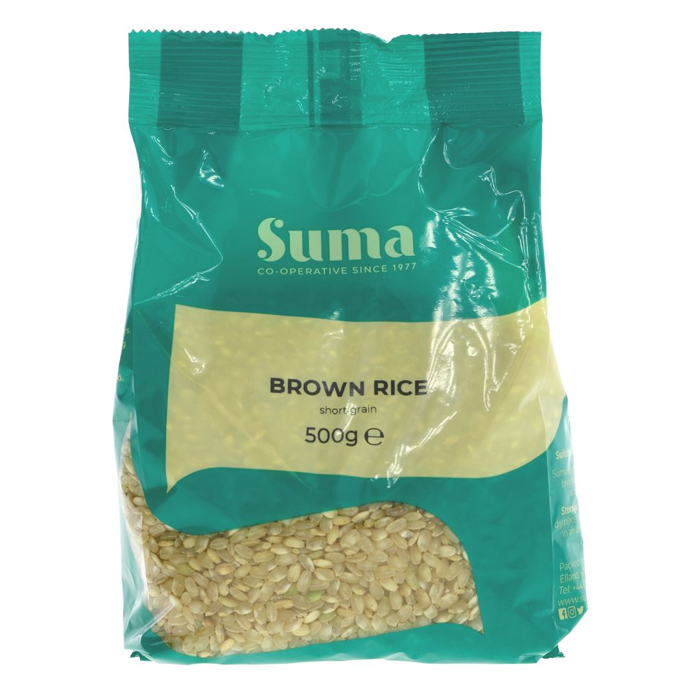 Suma Brown Rice Short Grain 500g - Organic Delivery Company