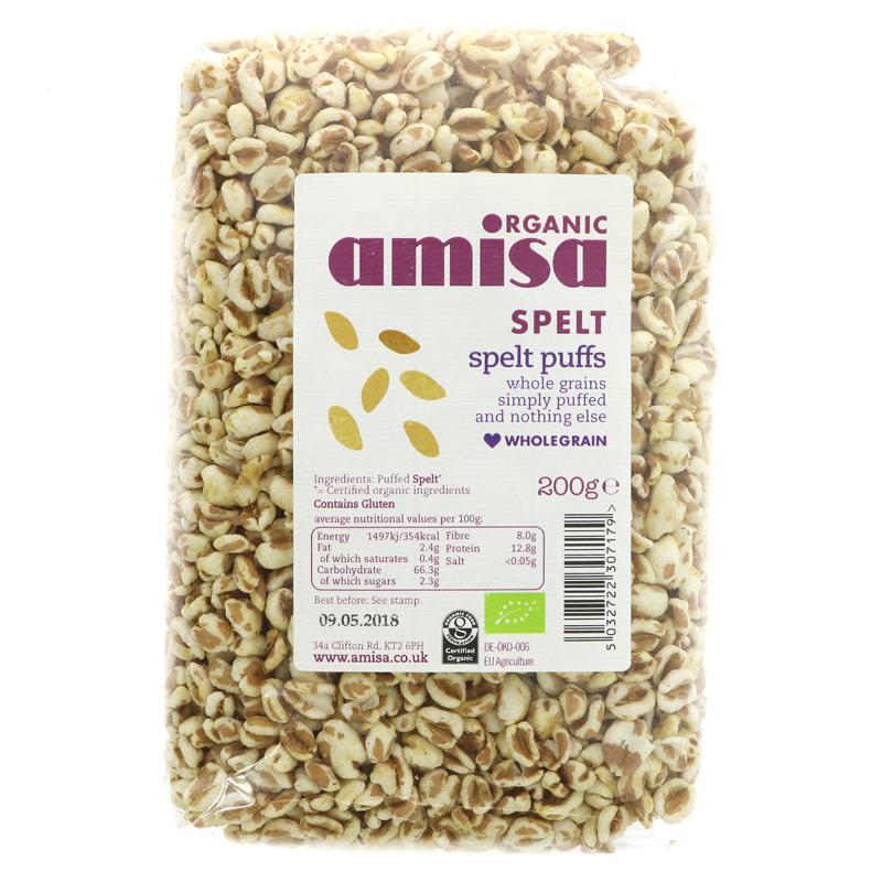Amisa Spelt Puffs 200g - Organic Delivery Company