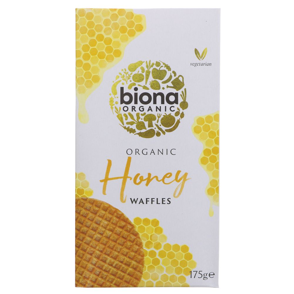 Biona Honey Waffles 175g - Organic Delivery Company
