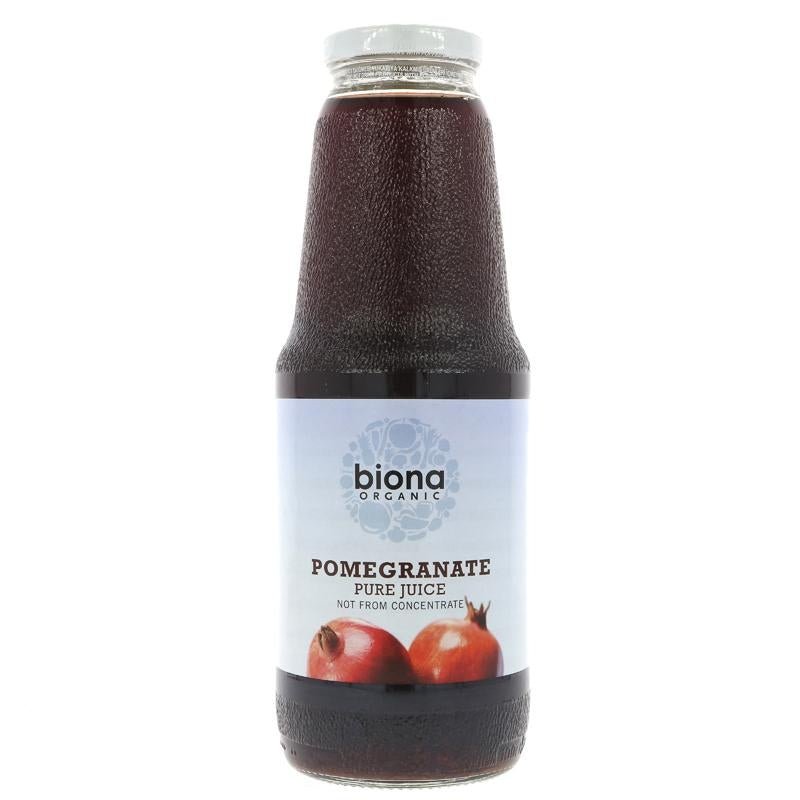 Biona Pure Pomegranate Juice 1ltr - Organic Delivery Company