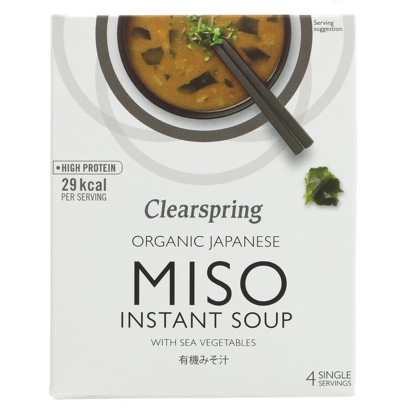 Clearspring Instant Miso Soup with Sea Vegetables 4 x 10g sachets - Organic Delivery Company