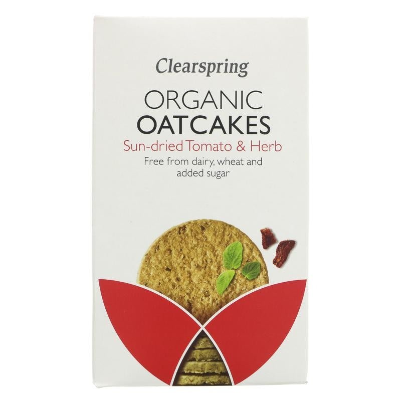 Clearspring Oatcakes Sun Dried Tomato & Herb 200g - Organic Delivery Company