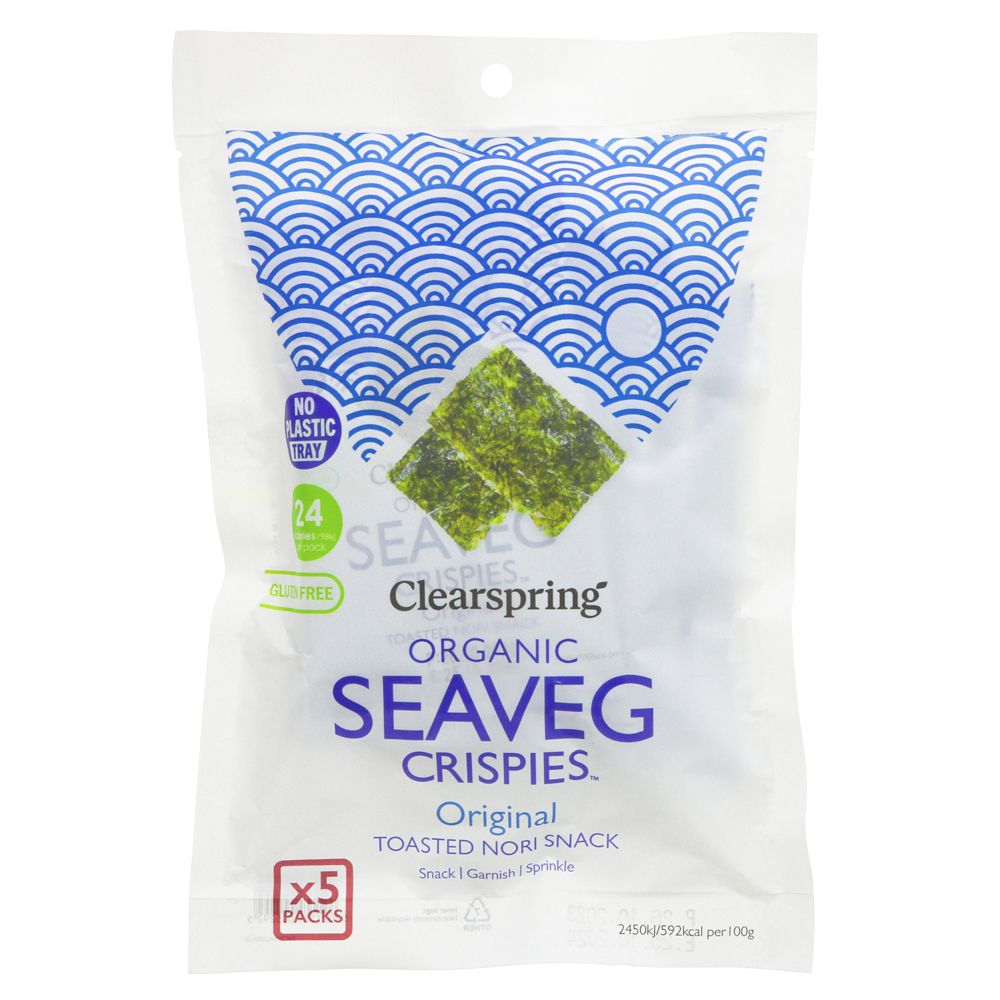 Clearspring Seaveg Original Crispies 5x4g - Organic Delivery Company