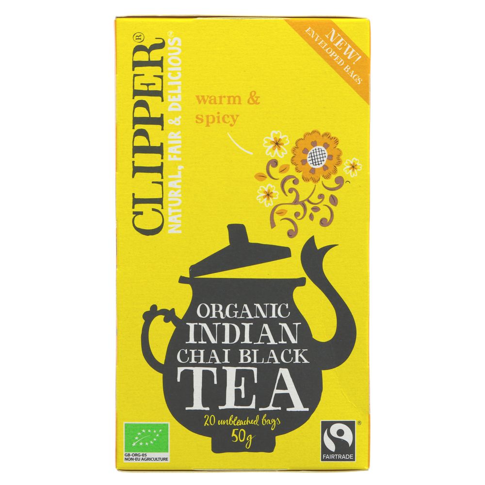 Clipper Indian Chai Tea 20 bags - Organic Delivery Company