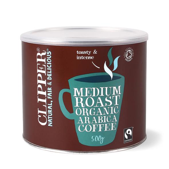 Clipper Medium Roast Fairtrade Coffee 500g - Organic Delivery Company