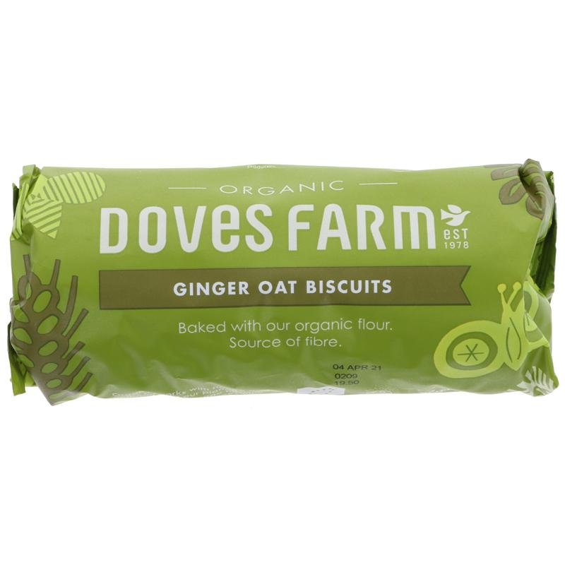 Doves Farm Ginger Oat Biscuits 200g - Organic Delivery Company
