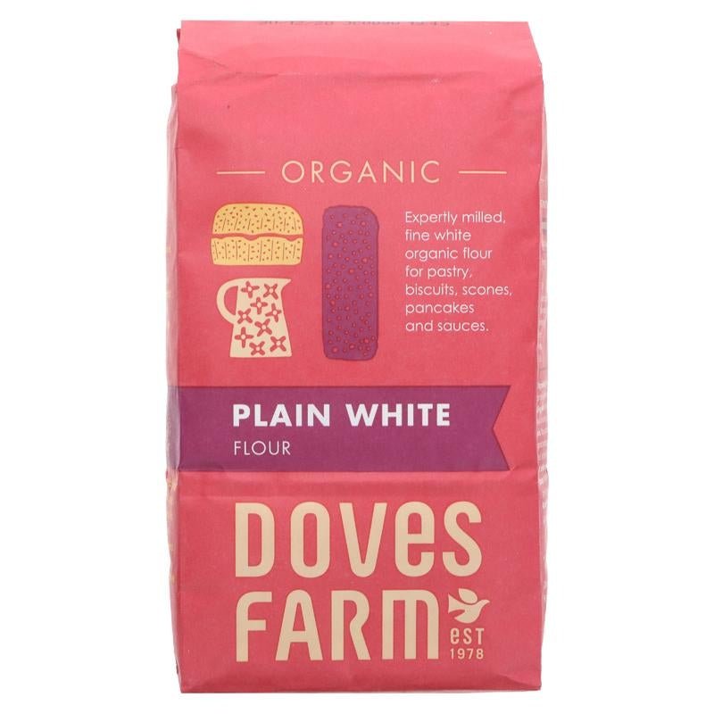 Doves Farm Plain White Flour 1kg - Organic Delivery Company