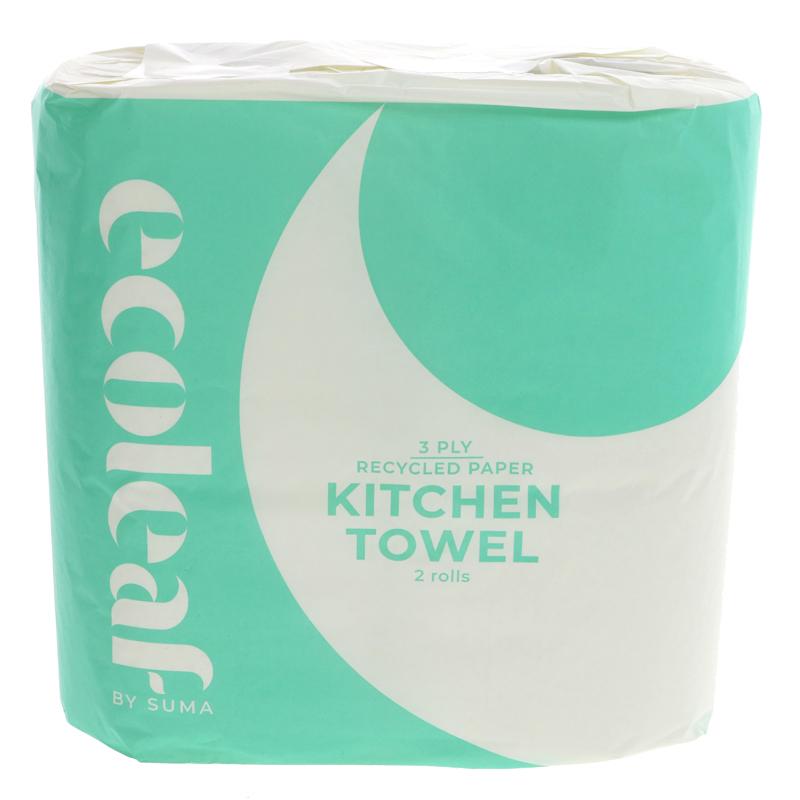 Ecoleaf Kitchen Towels 2 pack - Organic Delivery Company