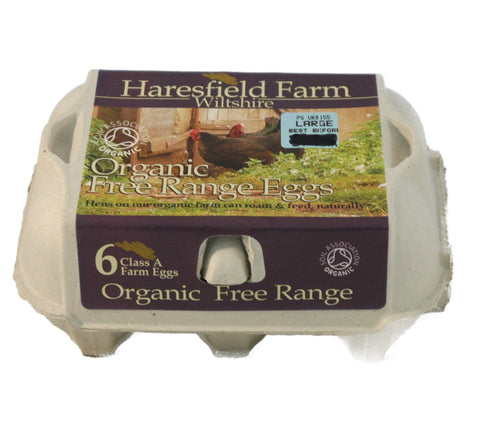 Eggs - Haresfield Farm Organic Free Range - 12 pack - Organic Delivery Company