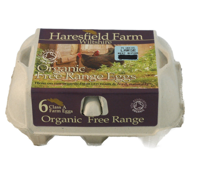 Eggs - Haresfield Farm Organic Free Range - 6 pack - Organic Delivery Company