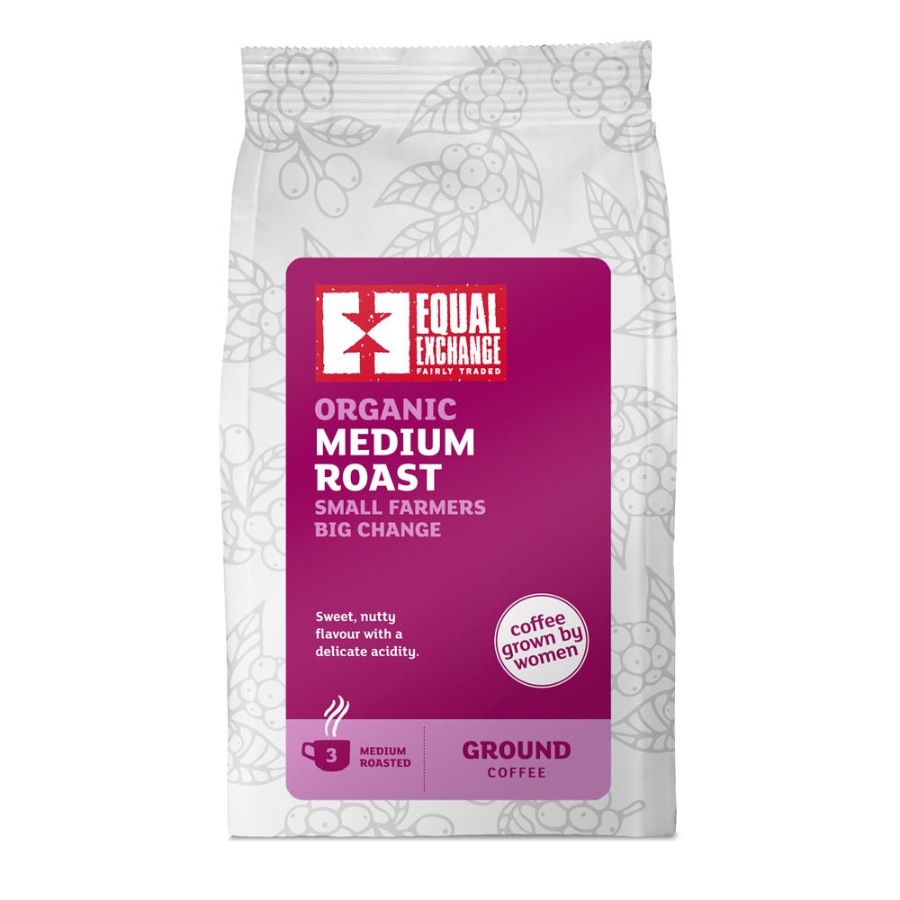 Equal Exchange Fairtrade Medium Roast Ground Coffee 227g - Organic Delivery Company