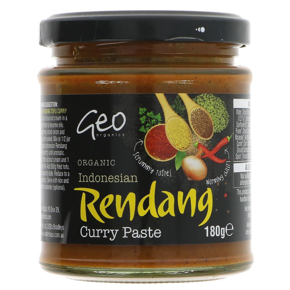 Geo Organics Rendang Curry Paste 180g - Organic Delivery Company