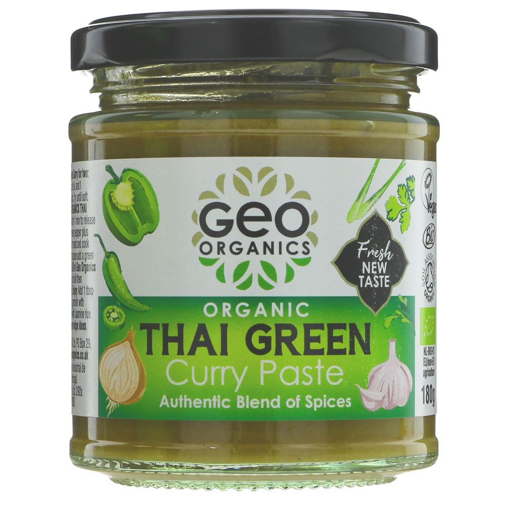 Geo Organics Thai Green Curry Paste 180g - Organic Delivery Company