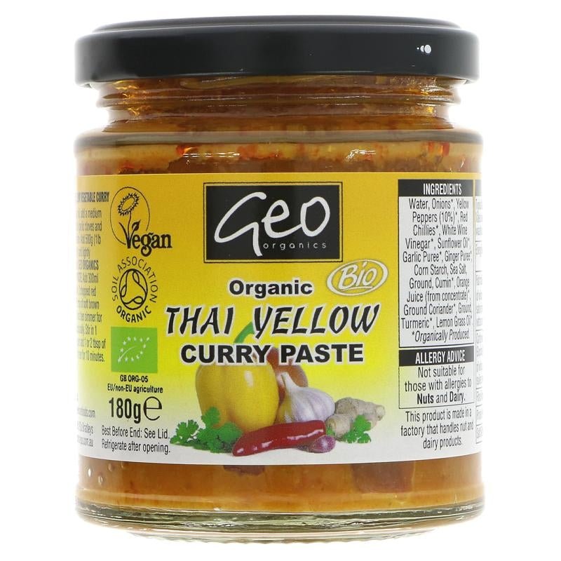 Geo Organics Thai Yellow Curry Paste 180g - Organic Delivery Company