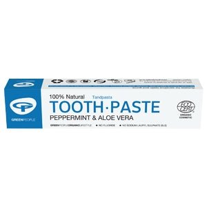 Green People Mint Herbal Toothpaste 50ml (Fluoride Free) - Organic Delivery Company