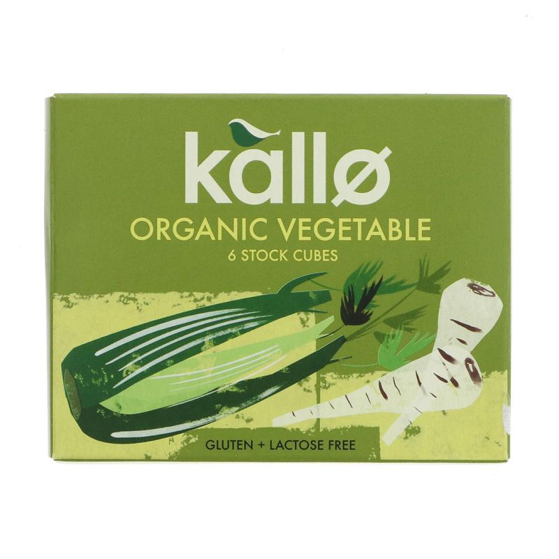 Kallo Vegetable Stock Cubes 6 pack - Organic Delivery Company