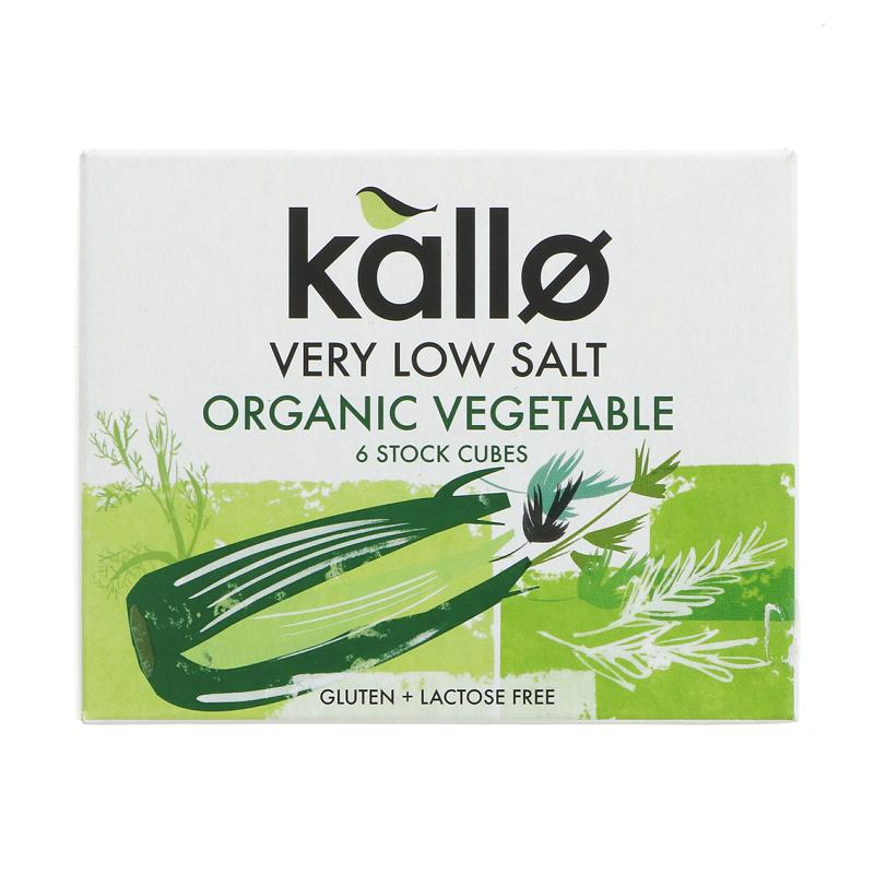 Kallo Very Low Salt Vegetable Stock Cubes 6 pack - Organic Delivery Company