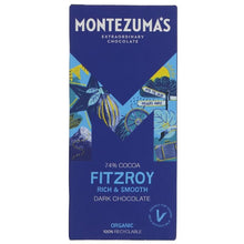Load image into Gallery viewer, Montezuma&#39;s Fitzroy 74 % Dark Chocolate 90g - Organic Delivery Company
