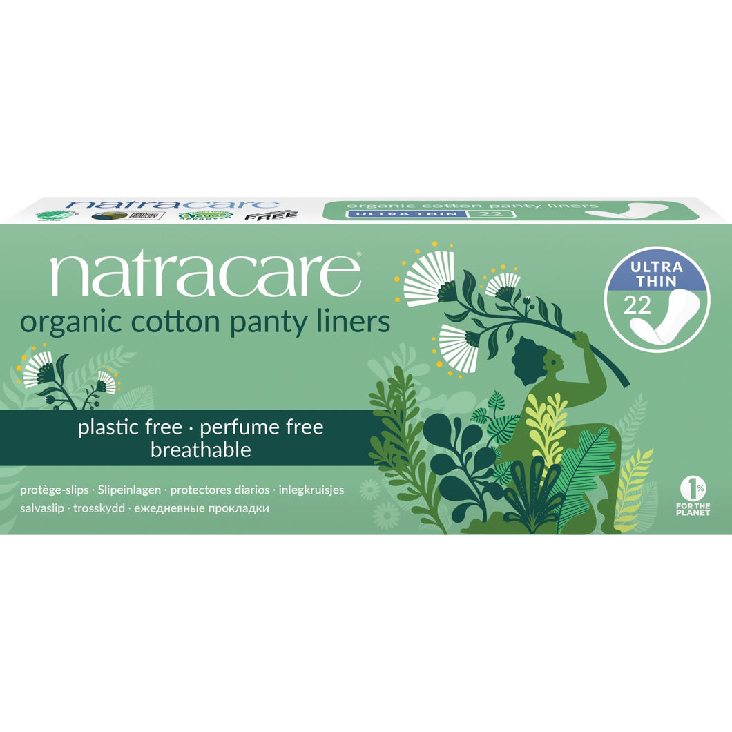 Natracare Organic Cotton Panty Liners Ultra Thin 22 pads - Organic Delivery Company