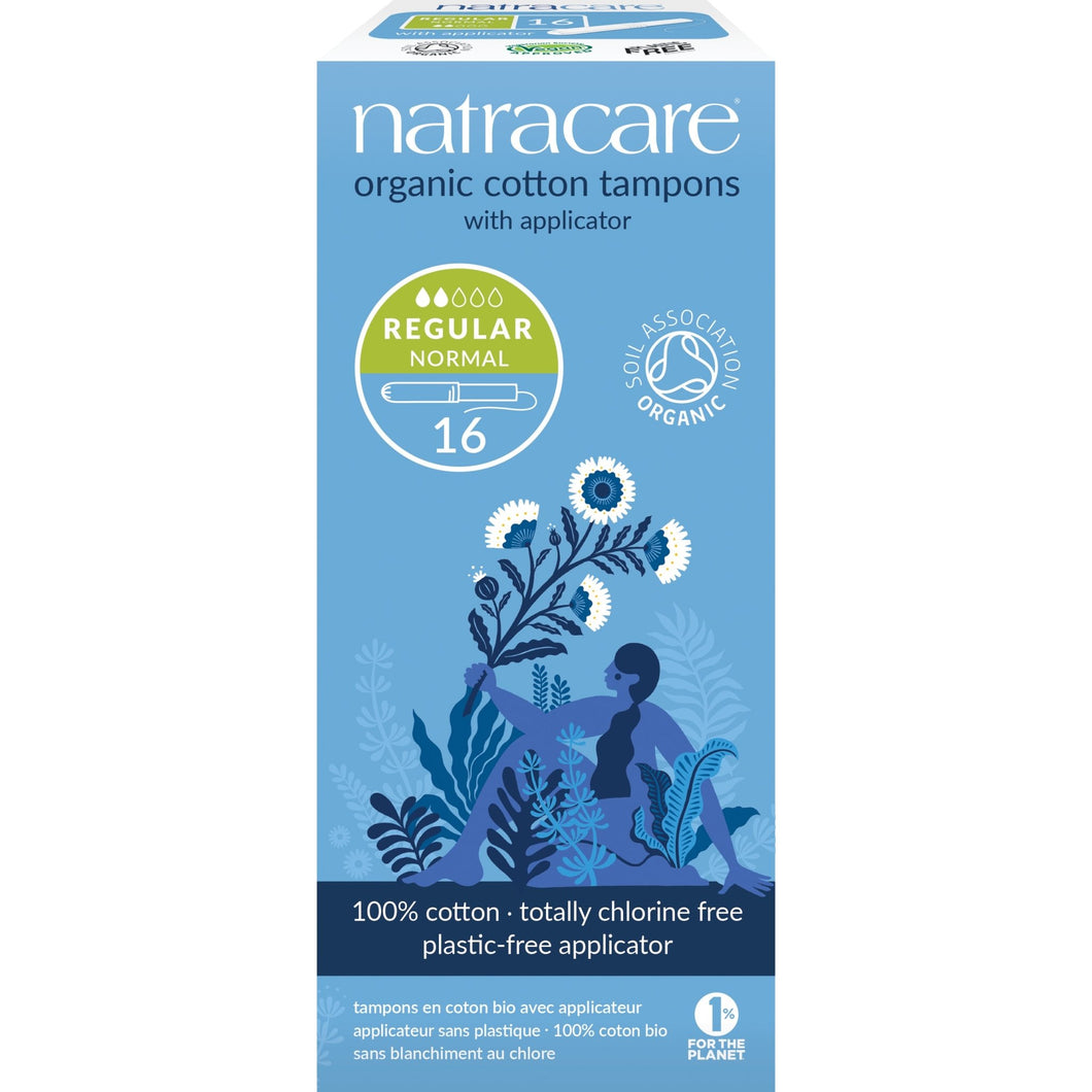 Natracare Organic Cotton Tampons Regular 16 pack - Organic Delivery Company
