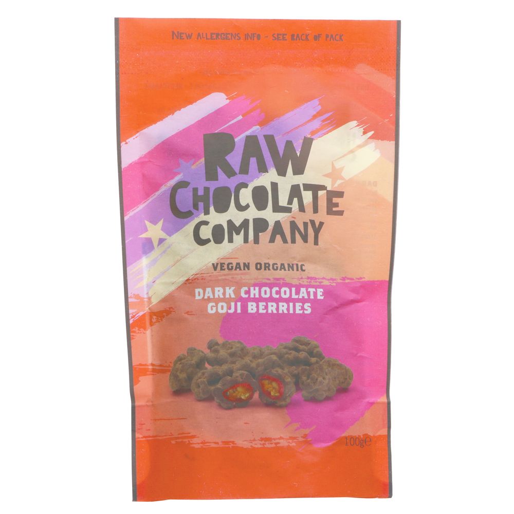 Raw Chocolate covered Goji Berries 100g - Organic Delivery Company