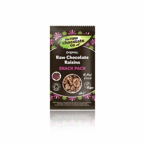 Raw Chocolate covered Raisins 28g - Organic Delivery Company